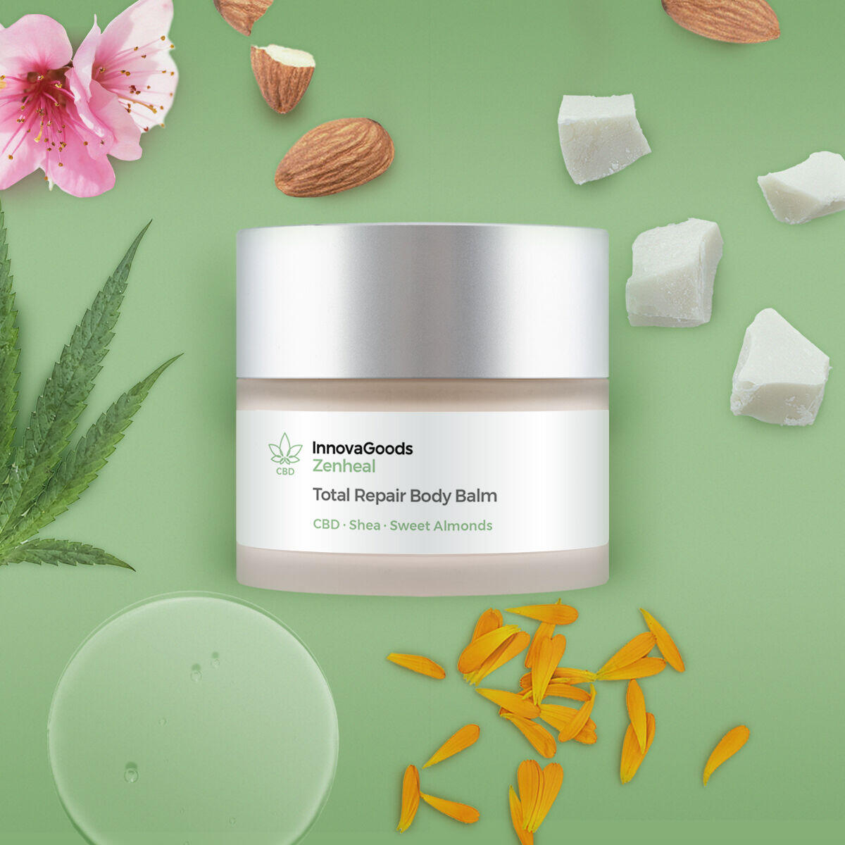 Bálsamo Reparador Corporal CBD Zenheal 50 ml