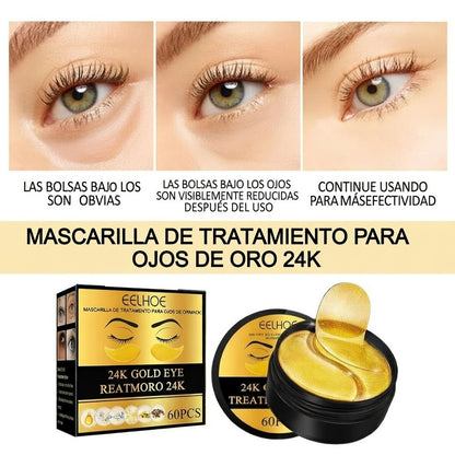 Parches Iluminadores 24K GoldLift™ – Antibolsas & Antiojeras  Despierta tu mirada en solo 10 minutos
