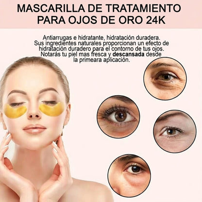 Parches Iluminadores 24K GoldLift™ – Antibolsas & Antiojeras  Despierta tu mirada en solo 10 minutos