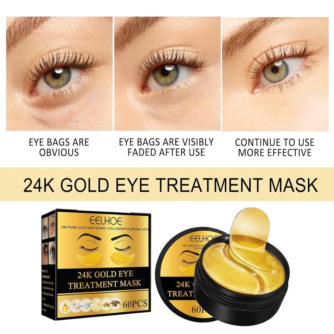Parches Iluminadores 24K GoldLift™ – Antibolsas & Antiojeras